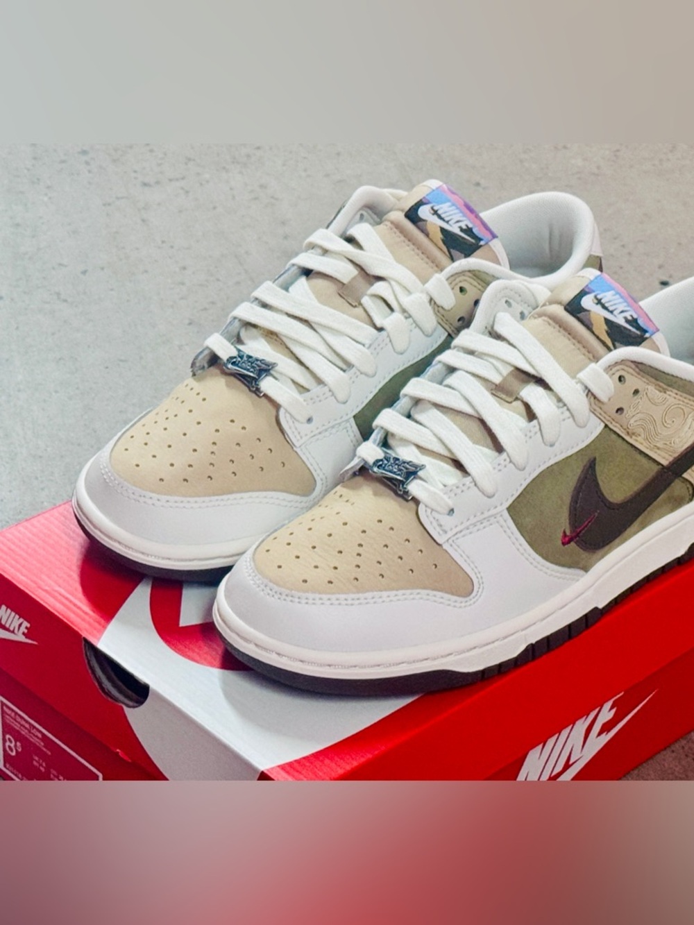 NWT - Nike Dunk Low “Pegasus Pack Linen Phantom” (IQ1118220) Men’s US 8.5